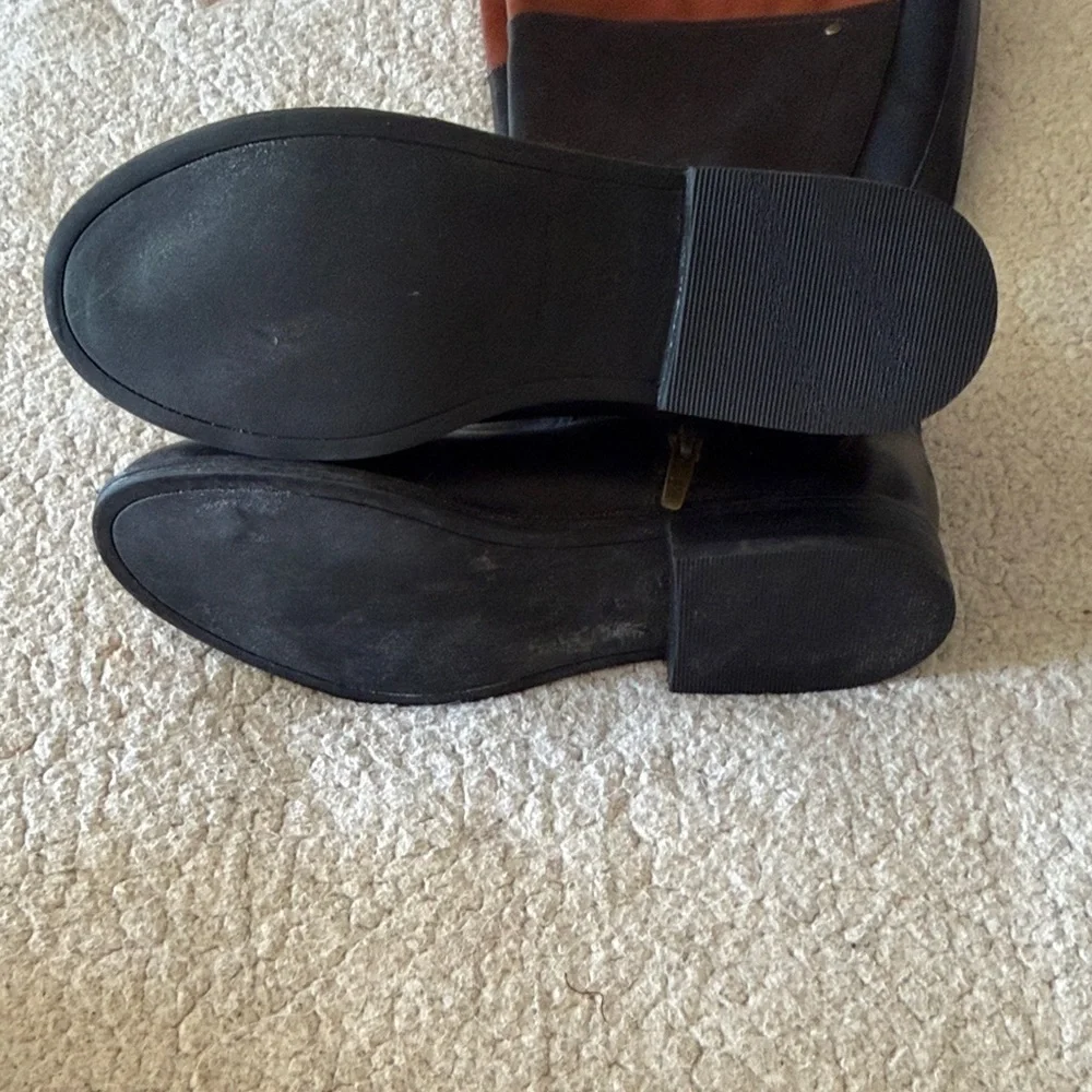 Marc Fisher Black and Tan Winter Boots